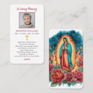 Tarjetas de Oración Tarjeta Santa Nuestra Señora d