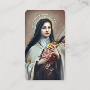 Tarjetas de oración   Thérèse aux Rosas
