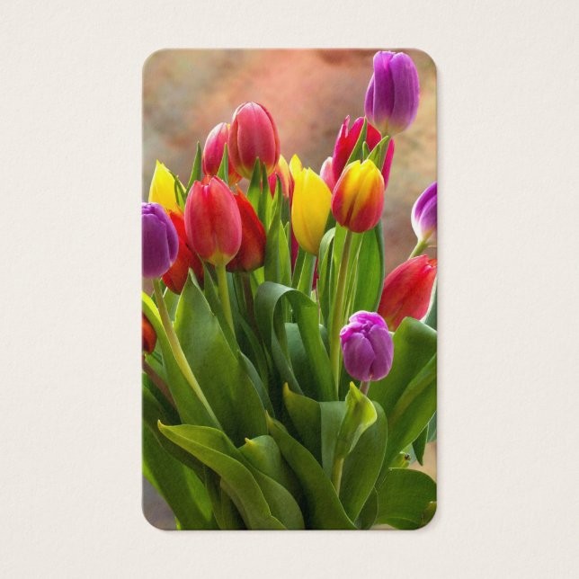 Tarjetas de oración | Tulip Bouquet (Anverso)