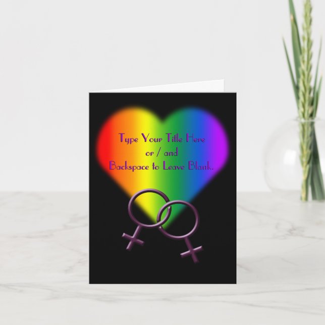 Tarjetas de Orgullo Gay Personalizadas Tarjetas de (Anverso)