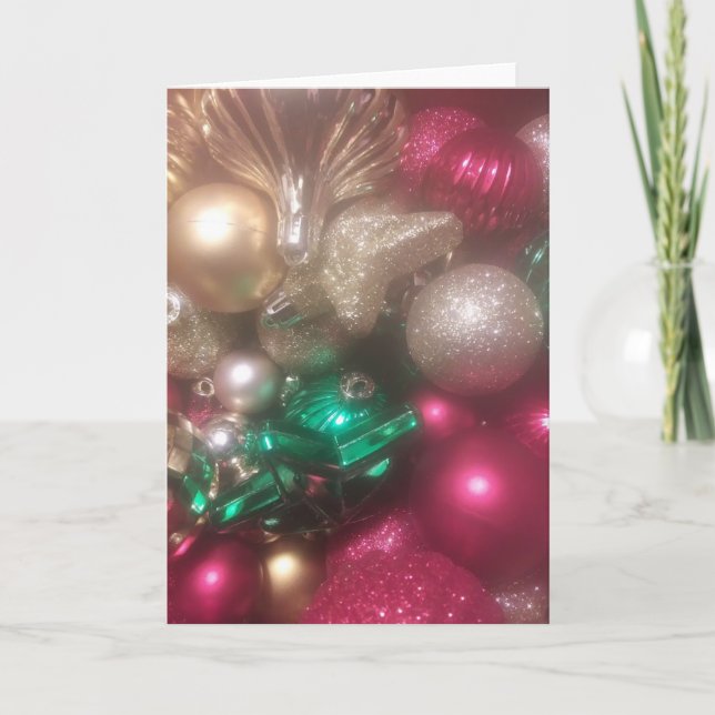 Tarjetas de Ornamento de Navidad (Anverso)
