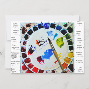 Tarjetas de paleta acuarela - para almas artística