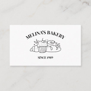 Tarjetas de Panadería Elegantes Profesionales, Pas
