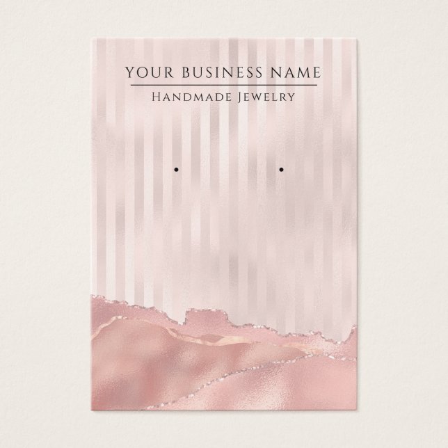 Tarjetas de pantalla de anclaje de oro Glam Pink R (Frente)