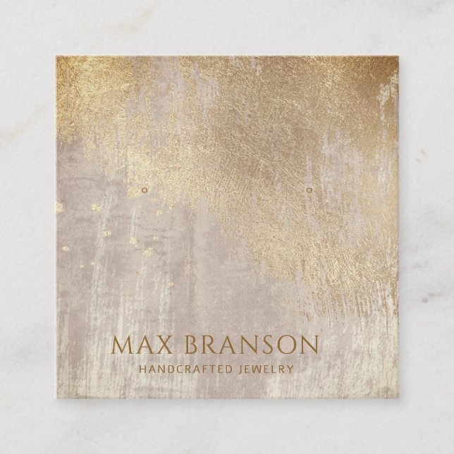 Tarjetas de pantalla de Relieve metalizado Faux Go (Anverso)