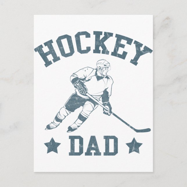 Tarjetas de papá de hockey y Pegatinas (Anverso)