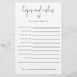 Tarjetas de papel de consejos de deseos y expectat