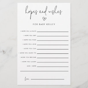 Tarjetas de papel de consejos de deseos y expectat