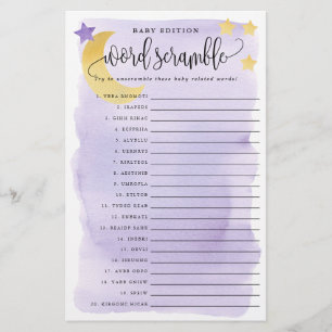 Tarjetas de papel de juego de saltos de palabras p
