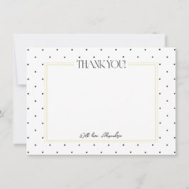 Tarjetas de Papelería de Agradecimiento de Lunares