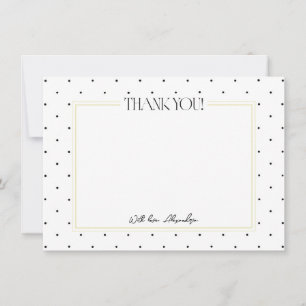 Tarjetas de Papelería de Agradecimiento de Lunares