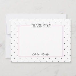 Tarjetas de Papelería de Agradecimiento de Lunares