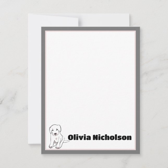 Tarjetas de Papelería Personalizadas con Arte de C (Anverso)