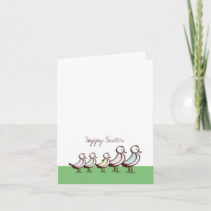 Tarjetas de Pascua Bird Family