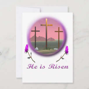 Tarjetas de Pascua Cristo está en pie
