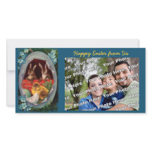 Tarjetas de Pascua de conejos y pollitos antiguos