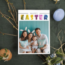 Tarjetas de Pascua personalizadas con fotos