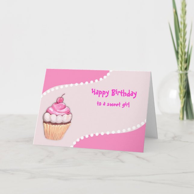 Tarjetas de pastel de cumpleaños feliz (Anverso)