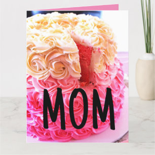 TARJETAS DE PASTEL DE MAMÁ (GRANDES Y SOBREDIMENSI