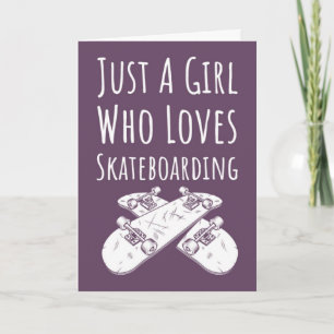 Tarjetas de patinaje lindas y rosadas para niñas y