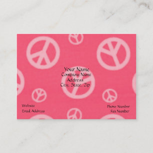 TARJETAS DE PAZ - ROSA - NEGOCIOS - LETREROS