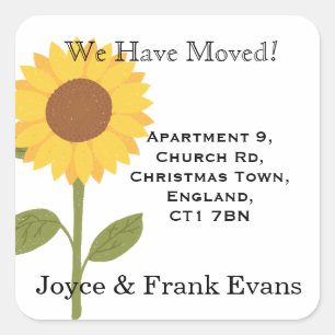 tarjetas de pegatinas de dirección de cambio de g