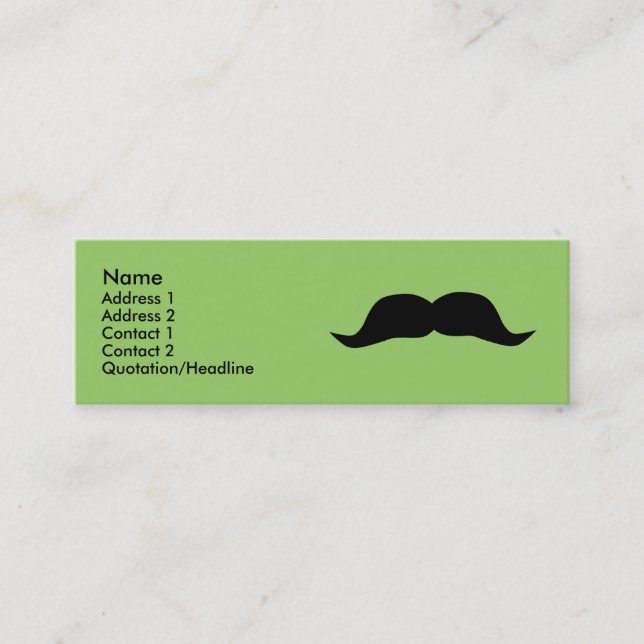 Tarjetas de perfil de bigote instantáneo (Anverso)