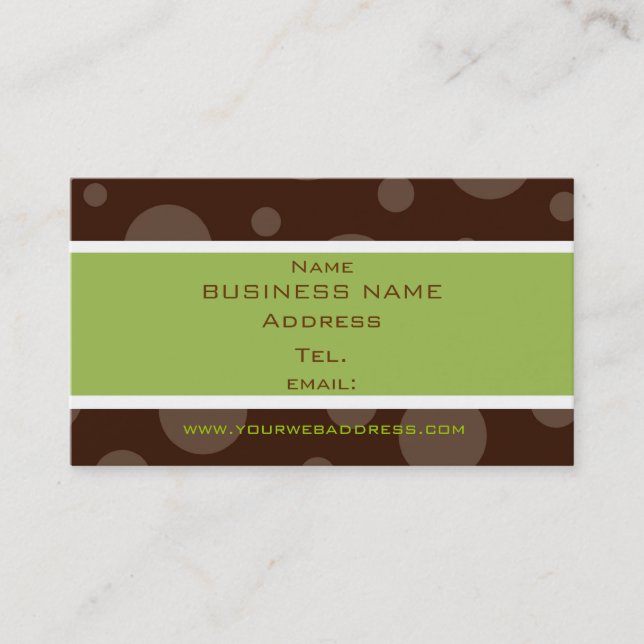 tarjetas de perfil de burbuja de chocolate con men (Anverso)