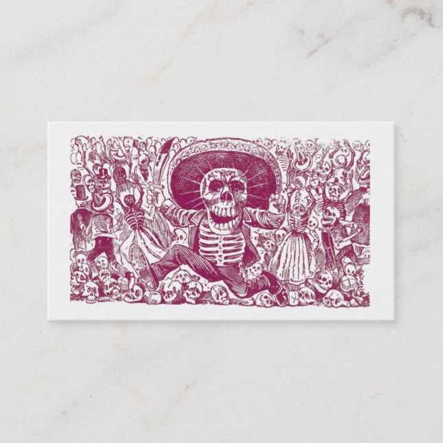 Tarjetas De Perfil De Calaveras (Anverso)