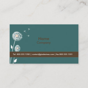 Tarjetas de perfil de Dandelions, verde azulado/ma