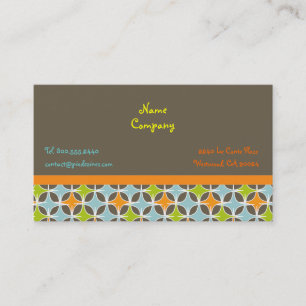 Tarjetas de perfil de diseño de estrellas retro