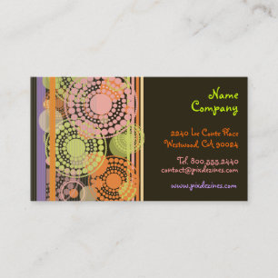 Tarjetas de perfil de diseño retro