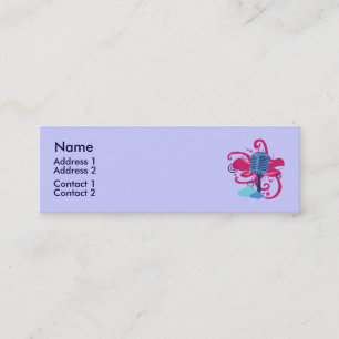 Tarjetas de perfil de explosión de arte de micrófo