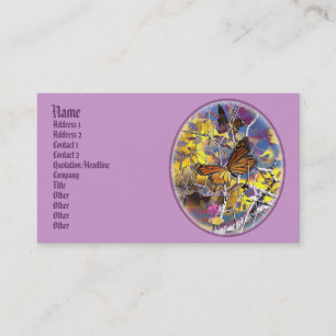 tarjetas de perfil de fantasía de mariposa dragon