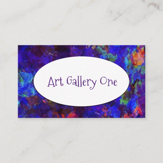 Tarjetas de perfil de la galería de arte (Anverso)