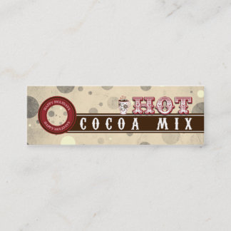 Tarjetas de perfil de mezcla de cacao caliente