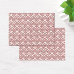 Tarjetas de Perfil de Patrón Rojo Geométrico Min