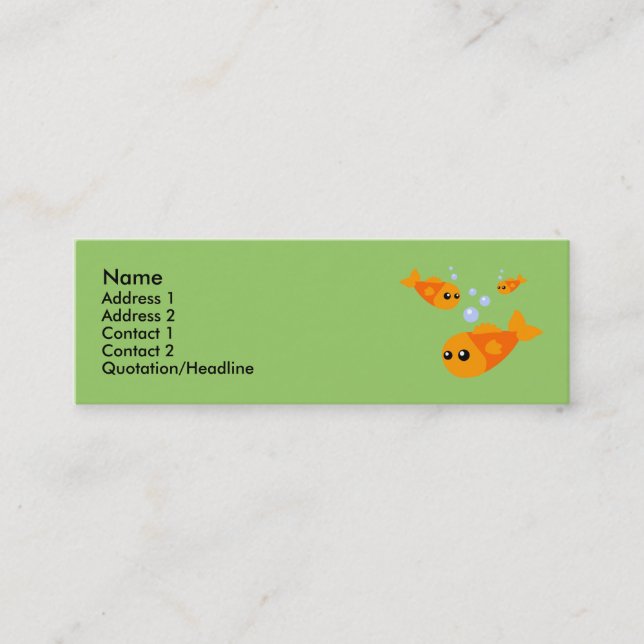 Tarjetas de perfil de pescado de corte (Anverso)