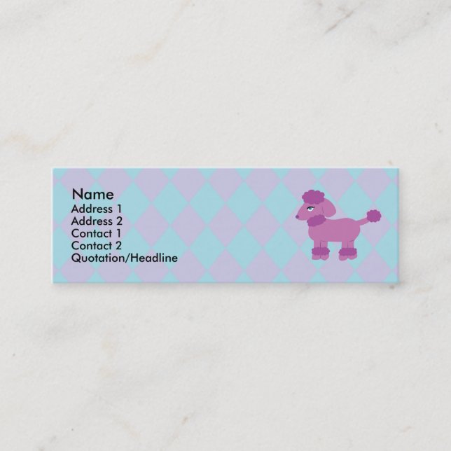 Tarjetas de perfil de pododle (Anverso)