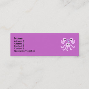 Tarjetas de perfil de pulpo cutáneo