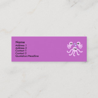 Tarjetas de perfil de pulpo cutáneo
