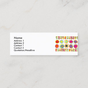 Tarjetas de perfil delgadas con huevos coloridos