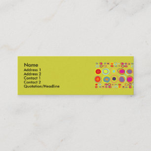 Tarjetas de perfil delgado de piedras coloridas
