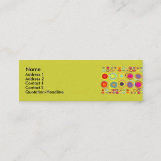 Tarjetas de perfil delgado de piedras coloridas