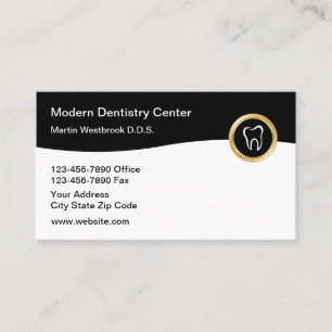 Tarjetas de perfil empresarial con tema de dentist