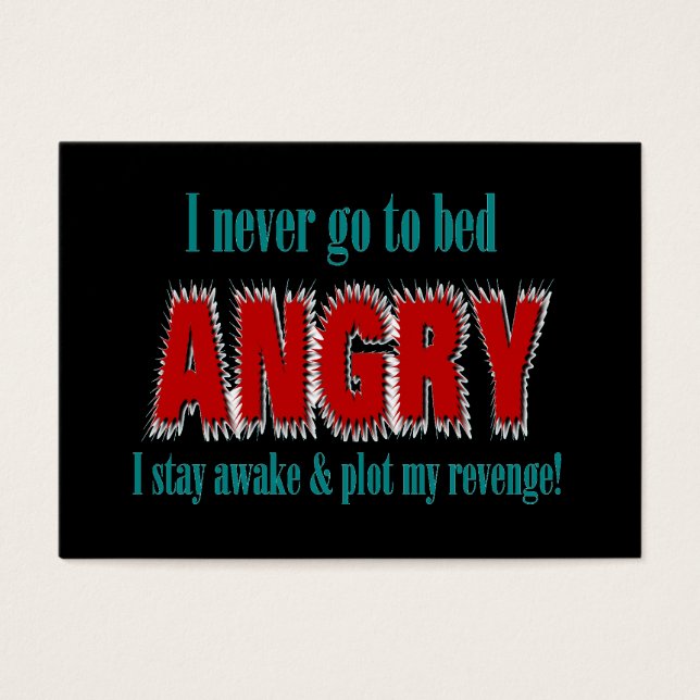 Tarjetas de perfil enojadas (Frente)