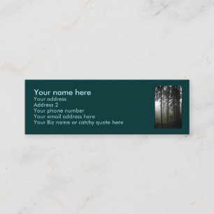 Tarjetas de perfil natural "FOREST MIST"