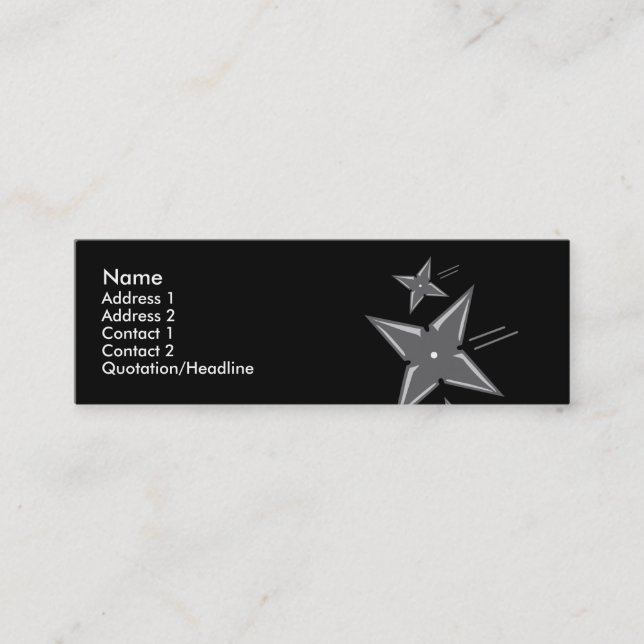 Tarjetas de perfil Ninja (Anverso)