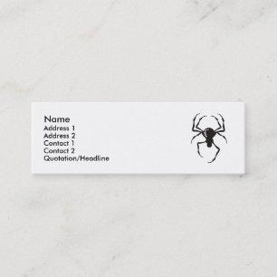 Tarjetas de perfil Spider (negro)