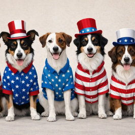 Tarjetas de perros lindos de USA